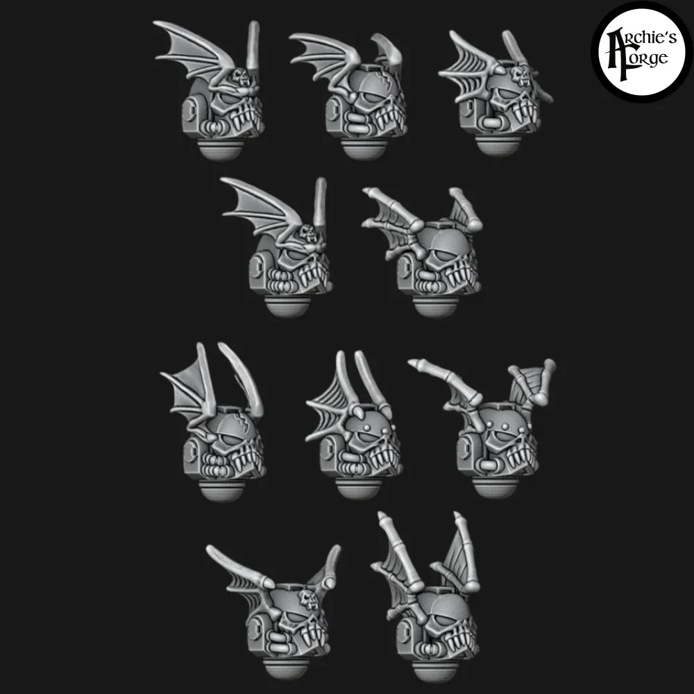 Legio Terror - MK4 Helmets - Big Wings - Set of 10