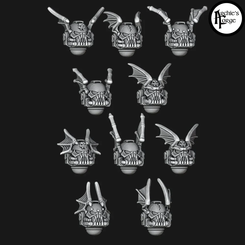 Legio Terror - MK7 Helmets - Wings - Set of 10