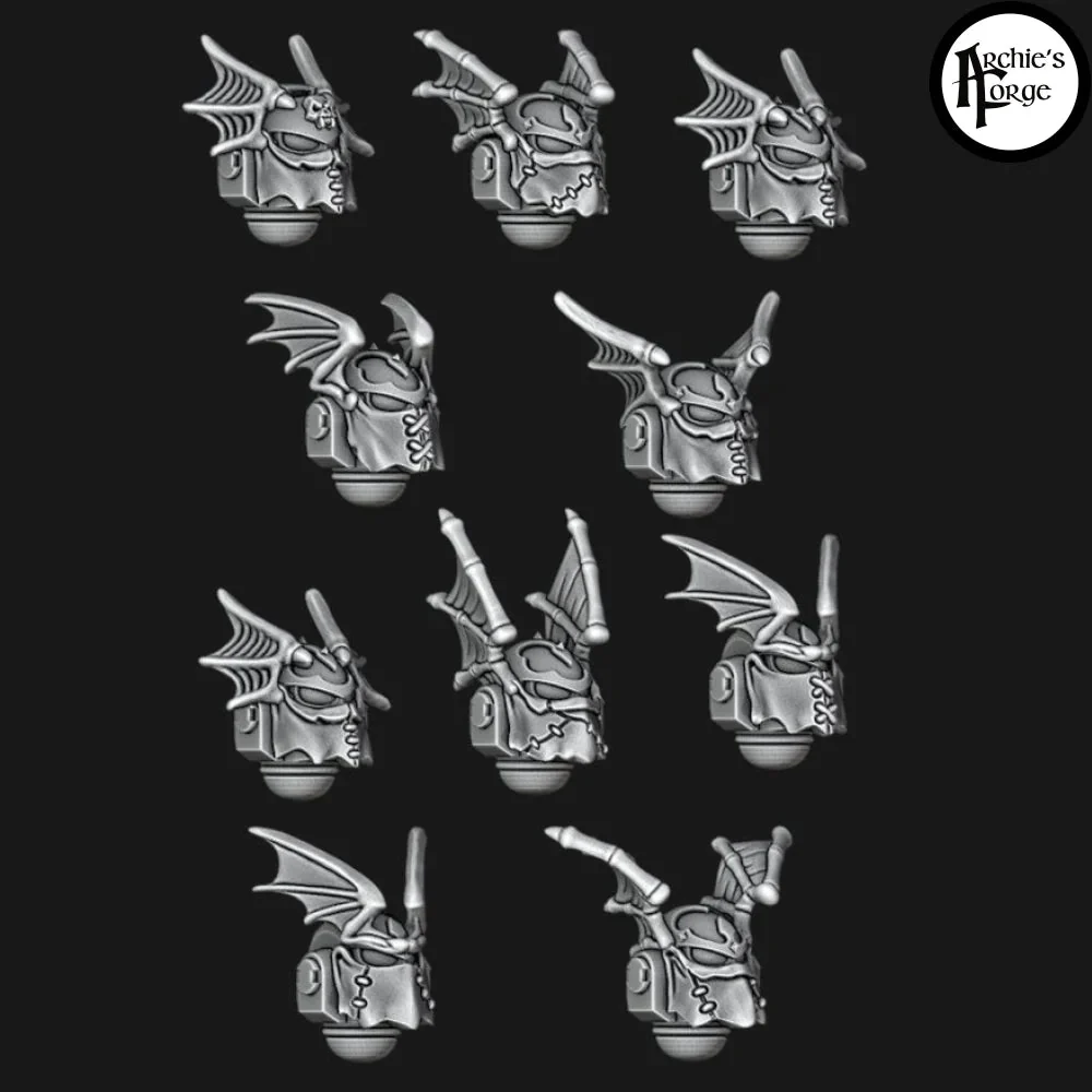 Legio Terror - Skin Mask Helmets - Big Wings - Set of 10