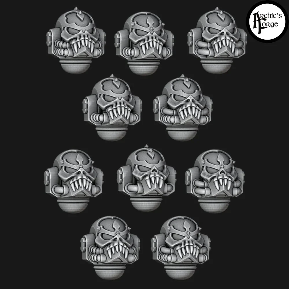 Legio Terror - Skull Mask Helmets - Set of 10