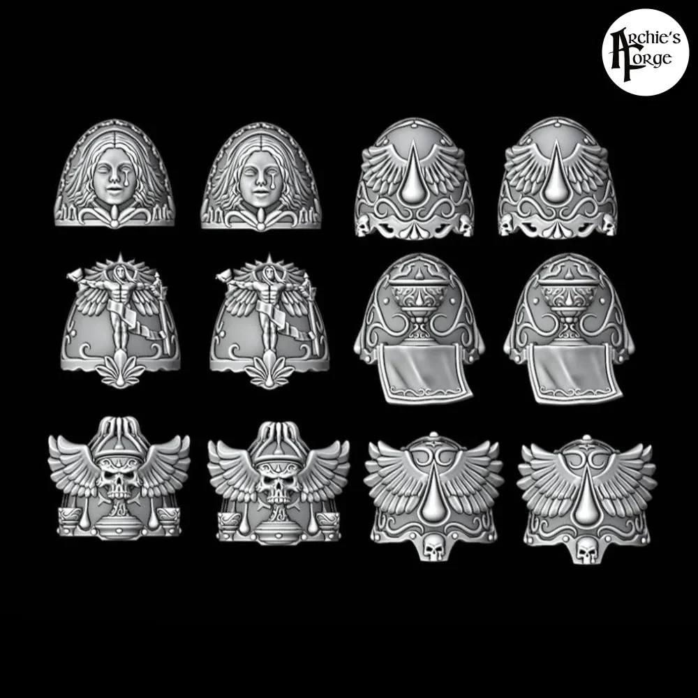 Ornate Shoulder Pads - Legio Sanguine - Set of 12