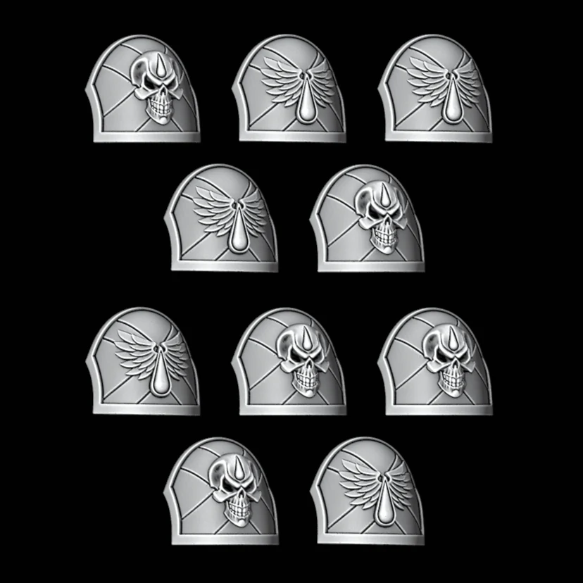 Phobos Shoulder Pad - Death Company - Set of 10