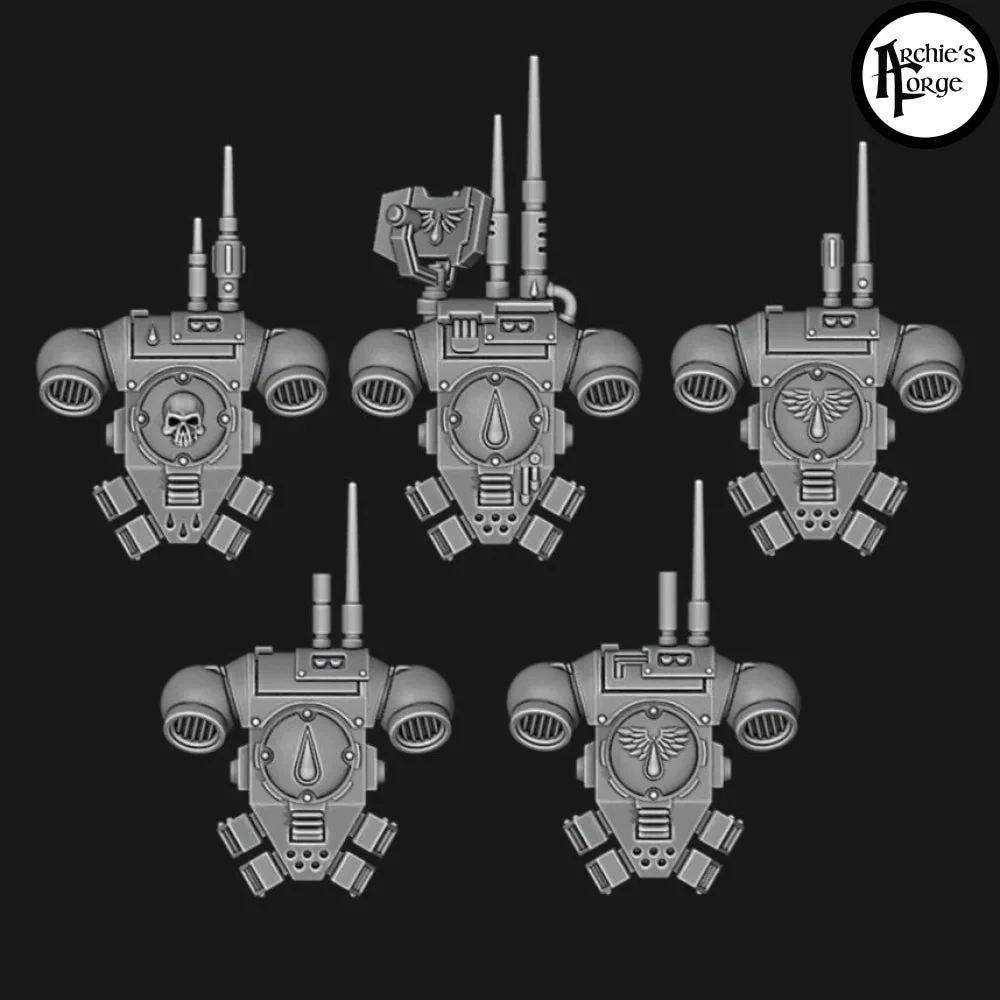 Prime Incursor / Infiltrator Backpack - Legio Sanguine - Set of 5