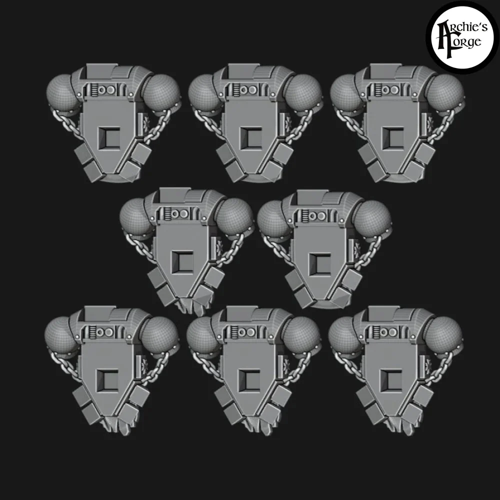 Robed Incursor/Infiltrator Backpacks - Legio Templaris - Set of 8 - Image 2