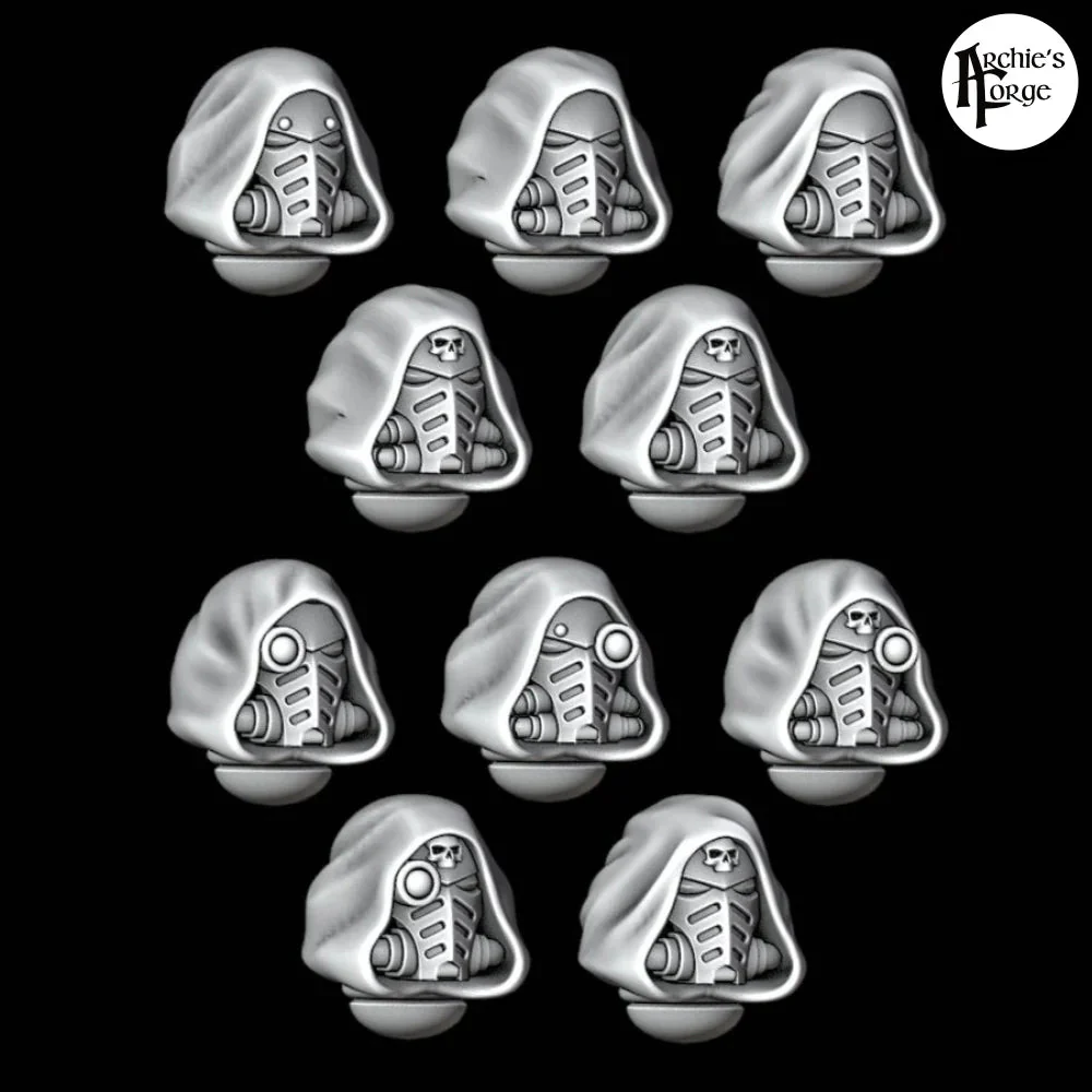 Hooded Prime Helmets - Plain - Set of 10