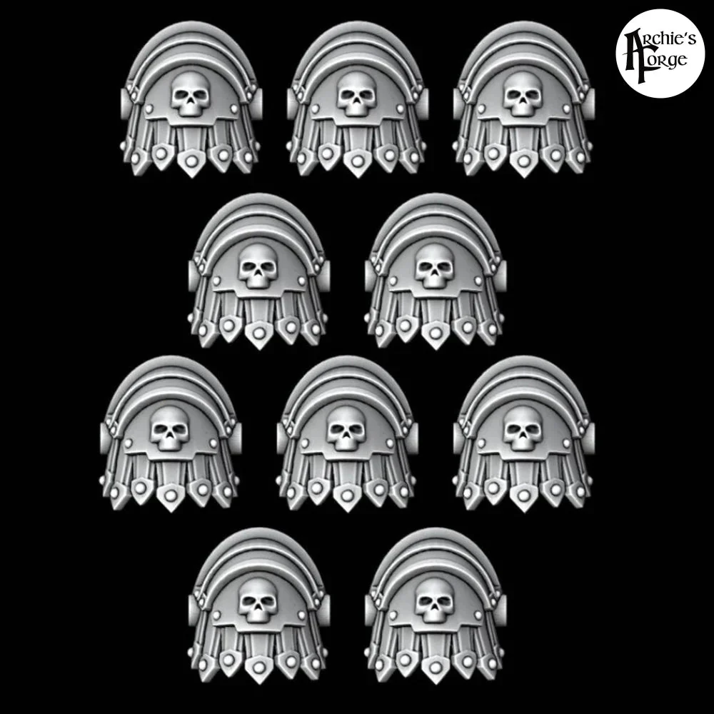 Roman Leather Style Shoulder Pad - Set of 10