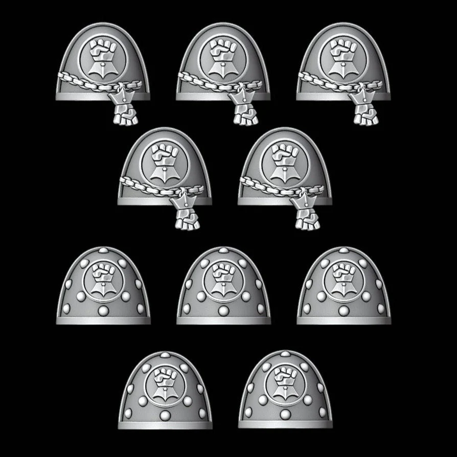 Shoulder Pad - Legio Fist - Set of 10
