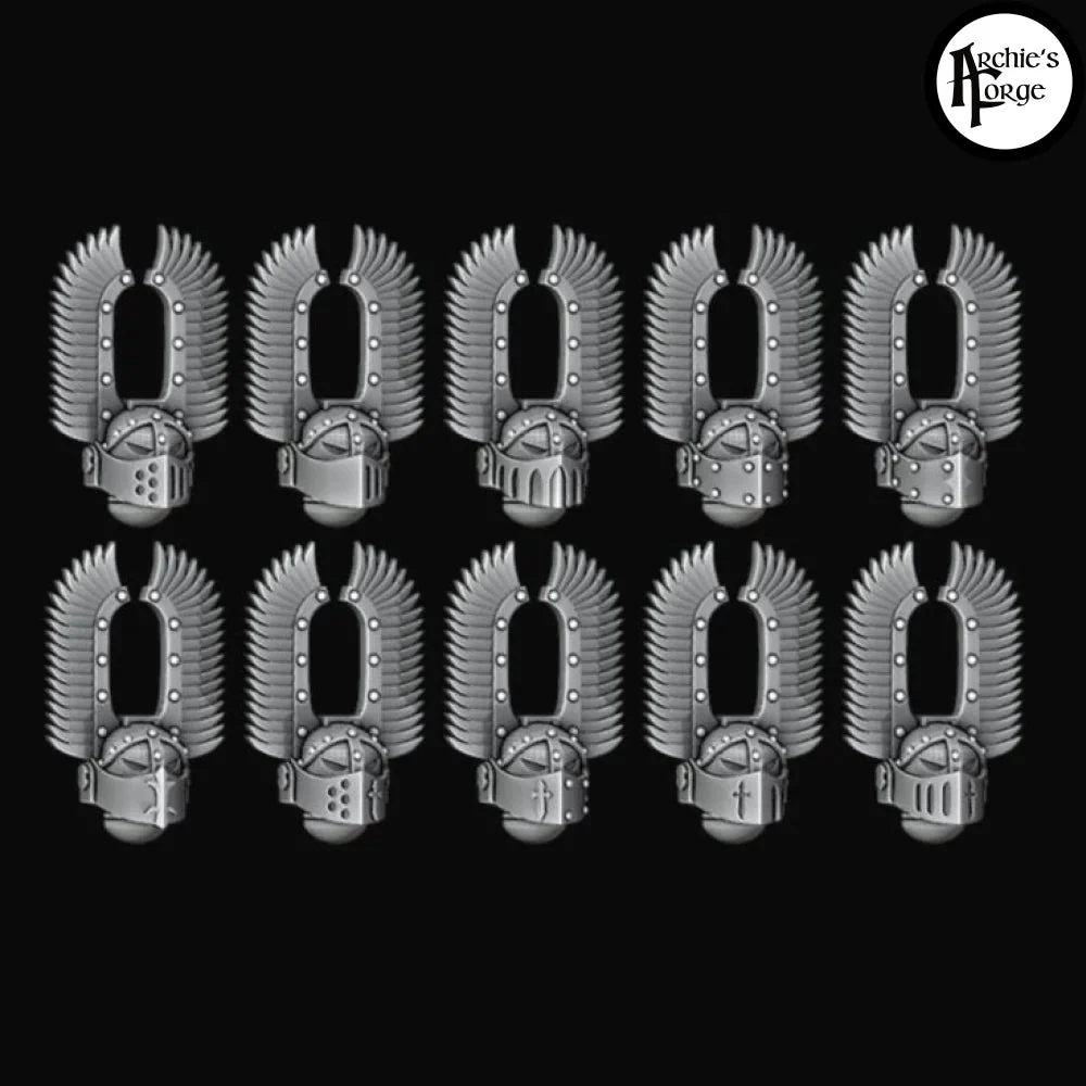 Side Winged Helmets - Legio Angelus - Set of 10