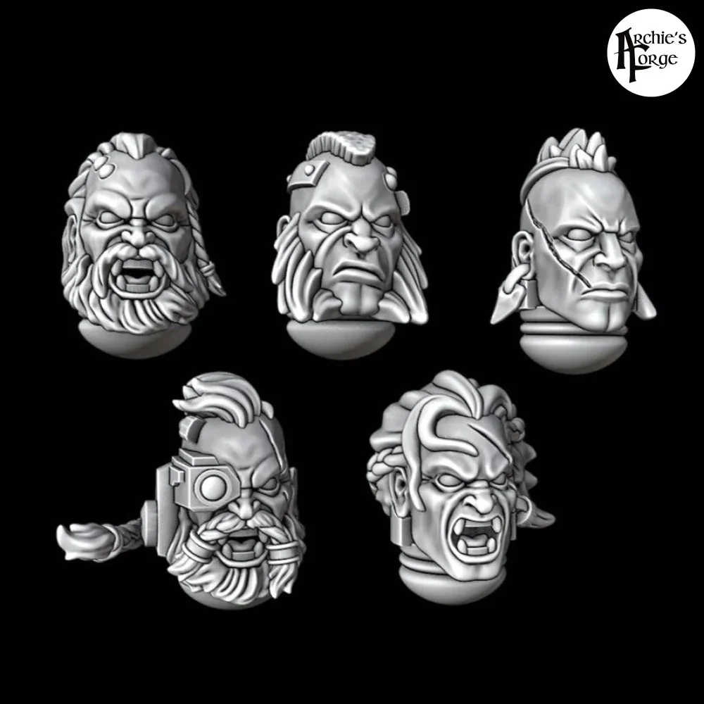Legio Fenris Bare Heads - Set of 5