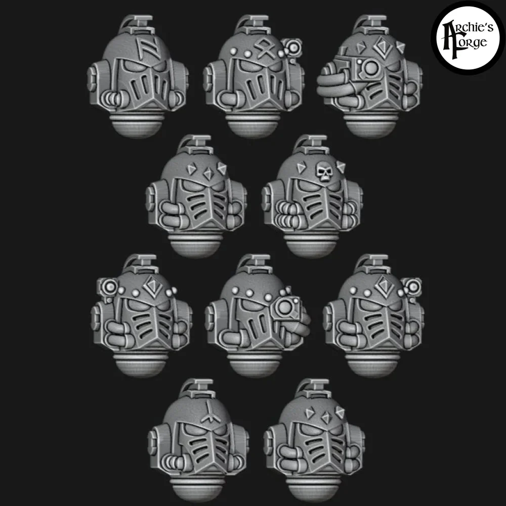 Legio Fenris MK4 Veteran Runic Helms - Set of 10