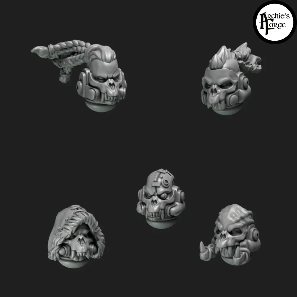Legio Fenris Reaver/ / Hunter Heads - Set of 5
