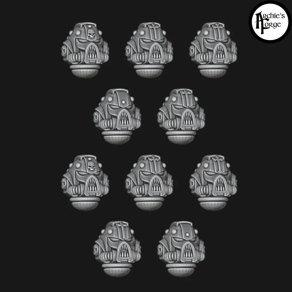 Legio Templaris MK8 Helms - Set 10