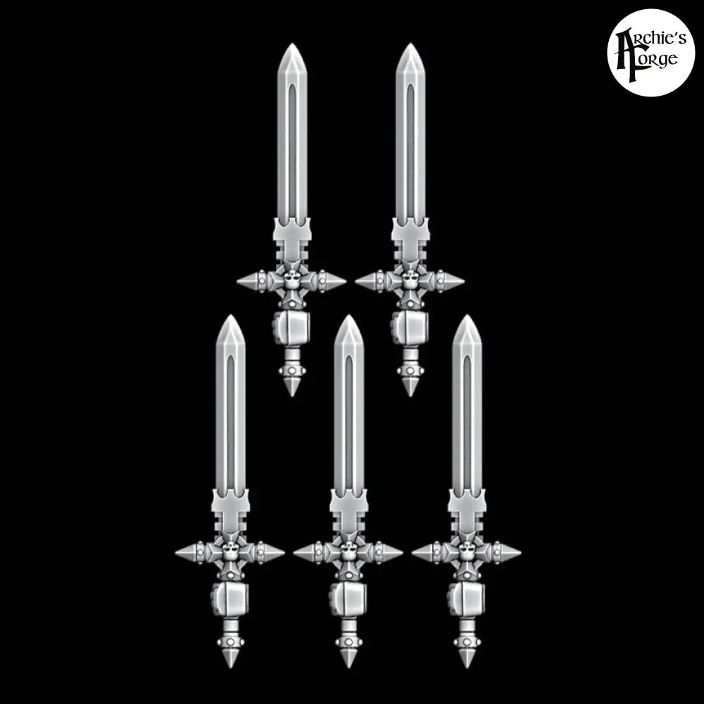 Templar Power Swords - Set of 5 - Left Handed