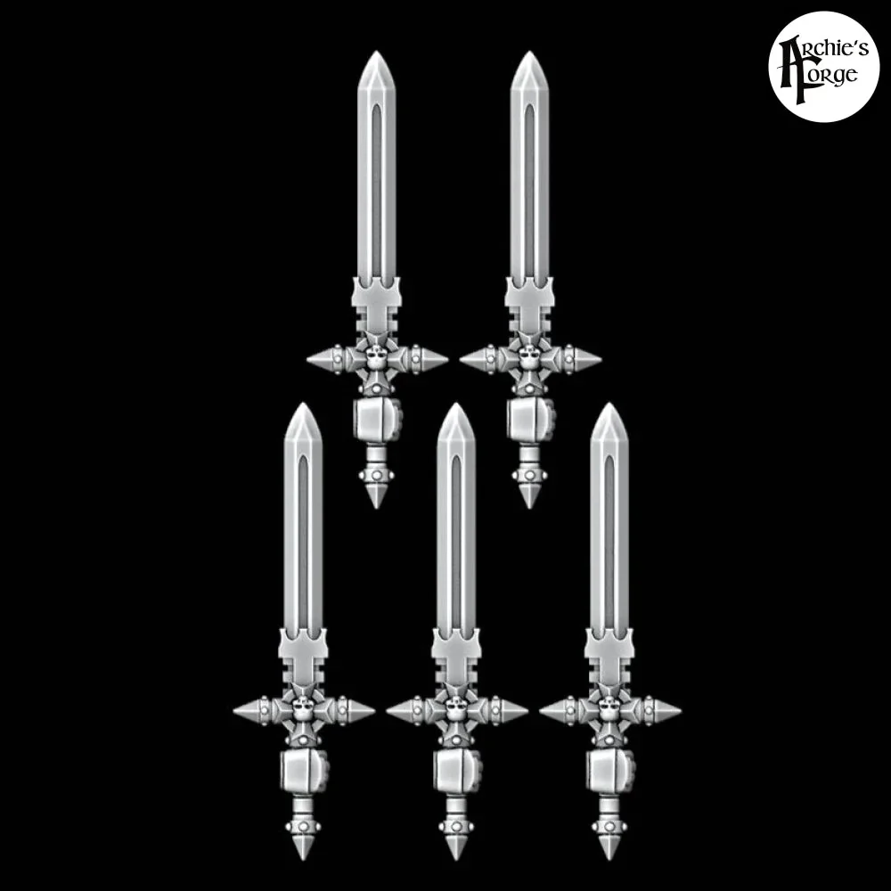 Templar Power Swords - Set of 5 - Right Handed