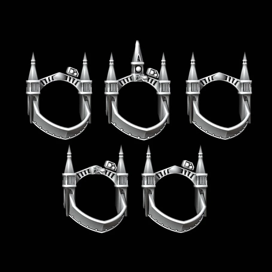 Cathedral Terminator Gorgets - Set of 5