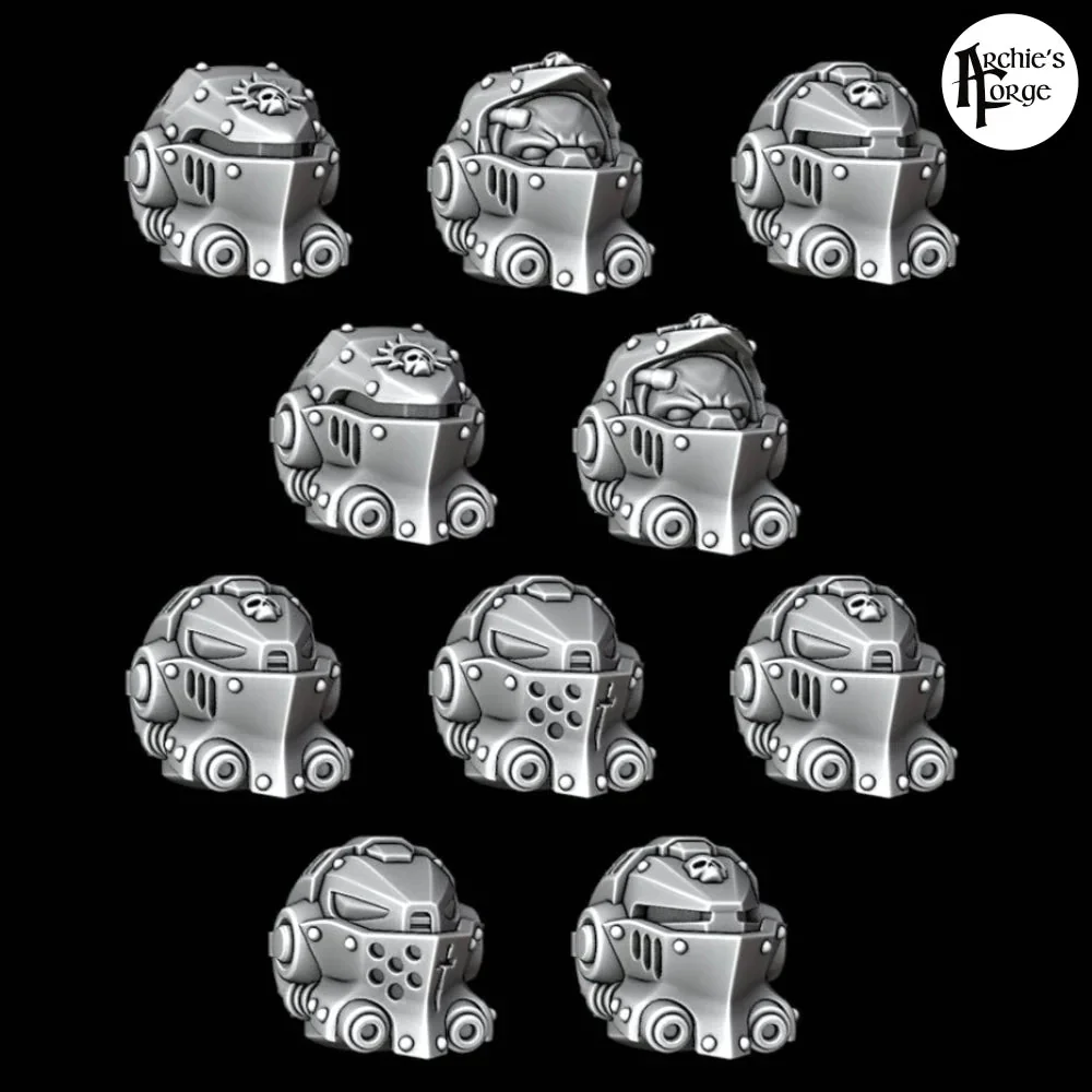 Terminator Knight Helmets - Set of 10