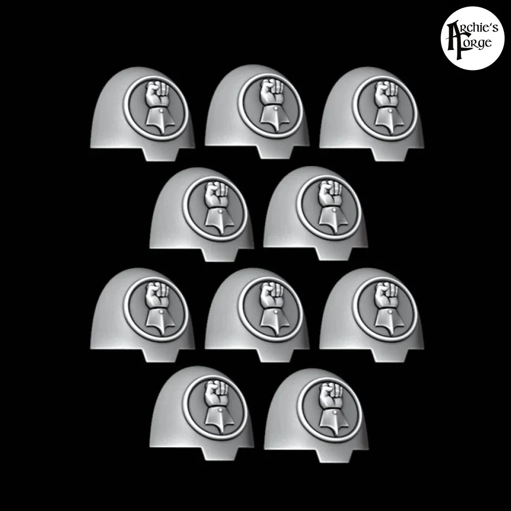 Terminator Shoulder Pads - Legio Fist - Set of 10