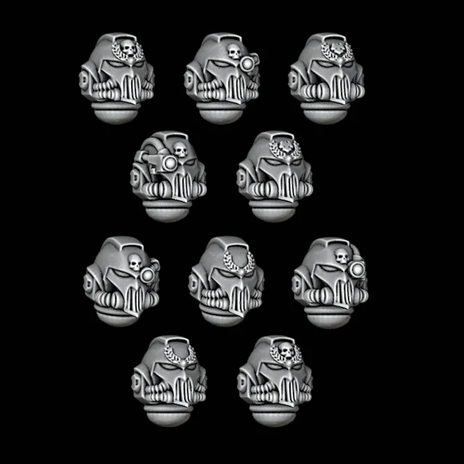 Veteran Aggressive Grill Helmets - Set of 10