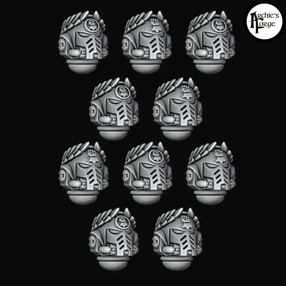 Wreathed Prime Helmets - Legio Fist - Set of 10